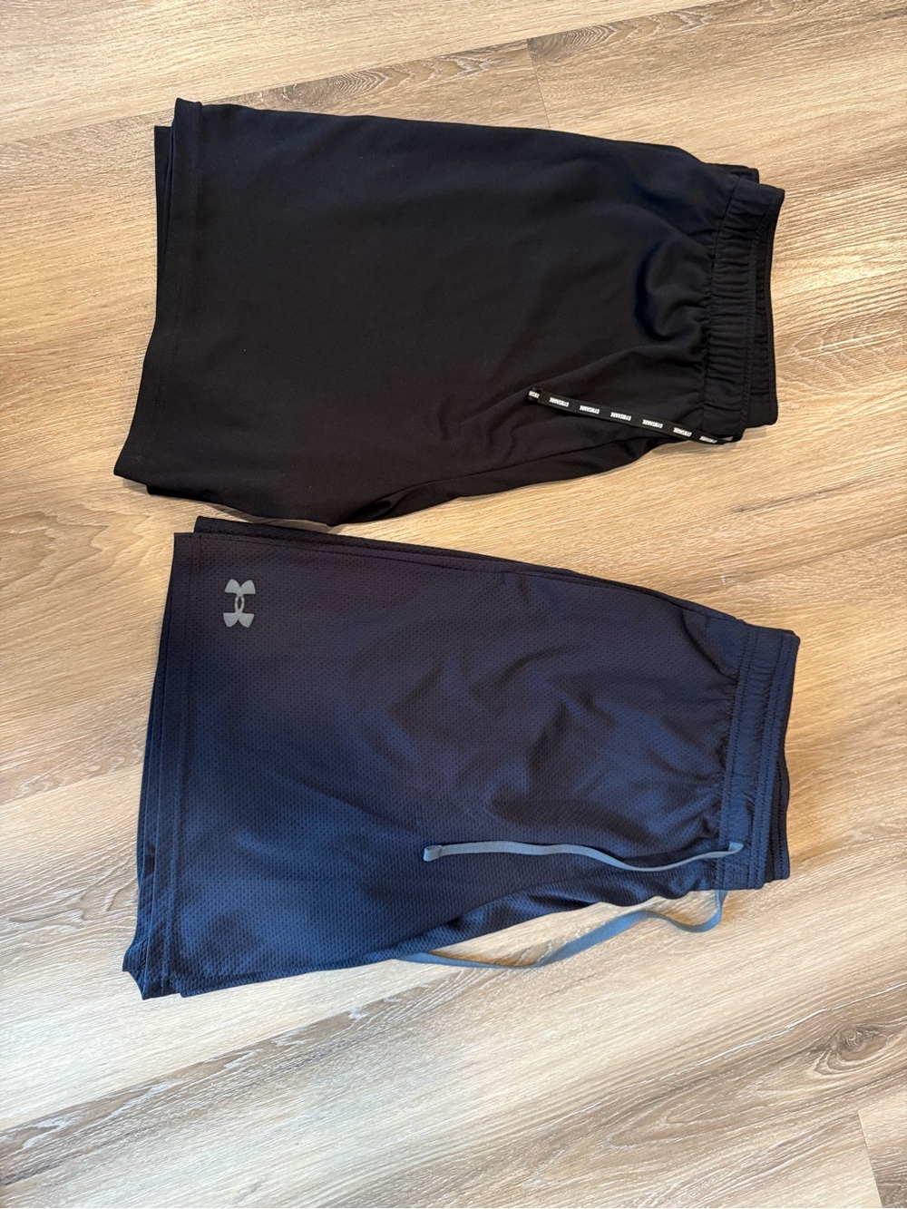 Under Armour & Gymshark Black Athletic Shorts Set - Two Pairs